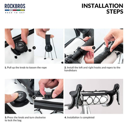 ROAD TO SKY Wasserdichte Reflektierende Zylindrische Lenkertasche - Fahrradtaschen ROCKBROS - EU - NooMii