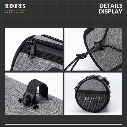 ROAD TO SKY Wasserdichte Reflektierende Zylindrische Lenkertasche - Fahrradtaschen ROCKBROS - EU - NooMii