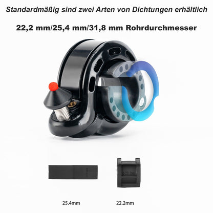 ROCKBROS 100dB Versteckte Fahrradklingel Regenfest und Rostfrei - Fahrradklingel ROCKBROS - EU - NooMii