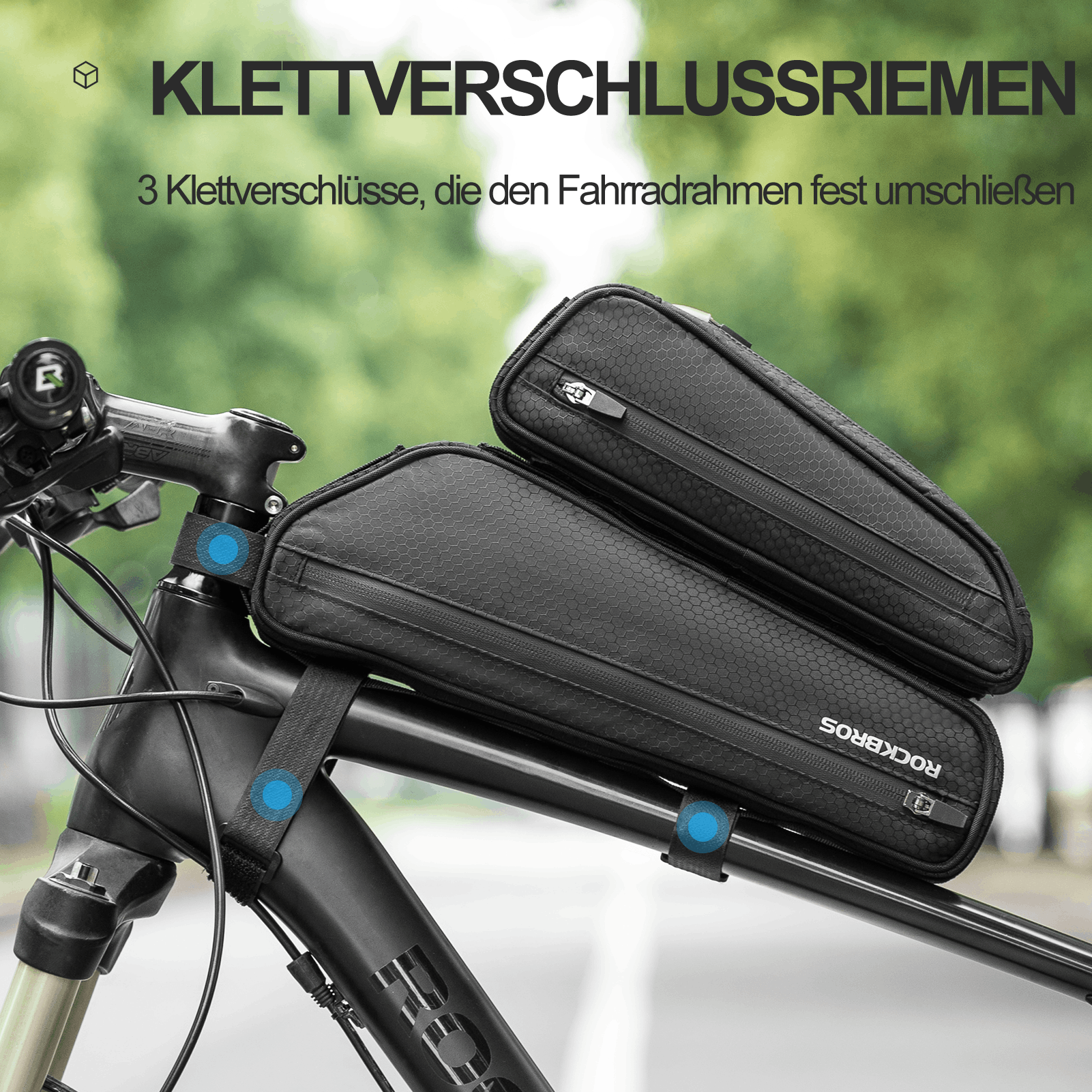 ROCKBROS 2 in 1 Fahrradtasche Set Rahmentasche Oberrohrtasche 2,5L - Fahrradtaschen ROCKBROS - EU - NooMii