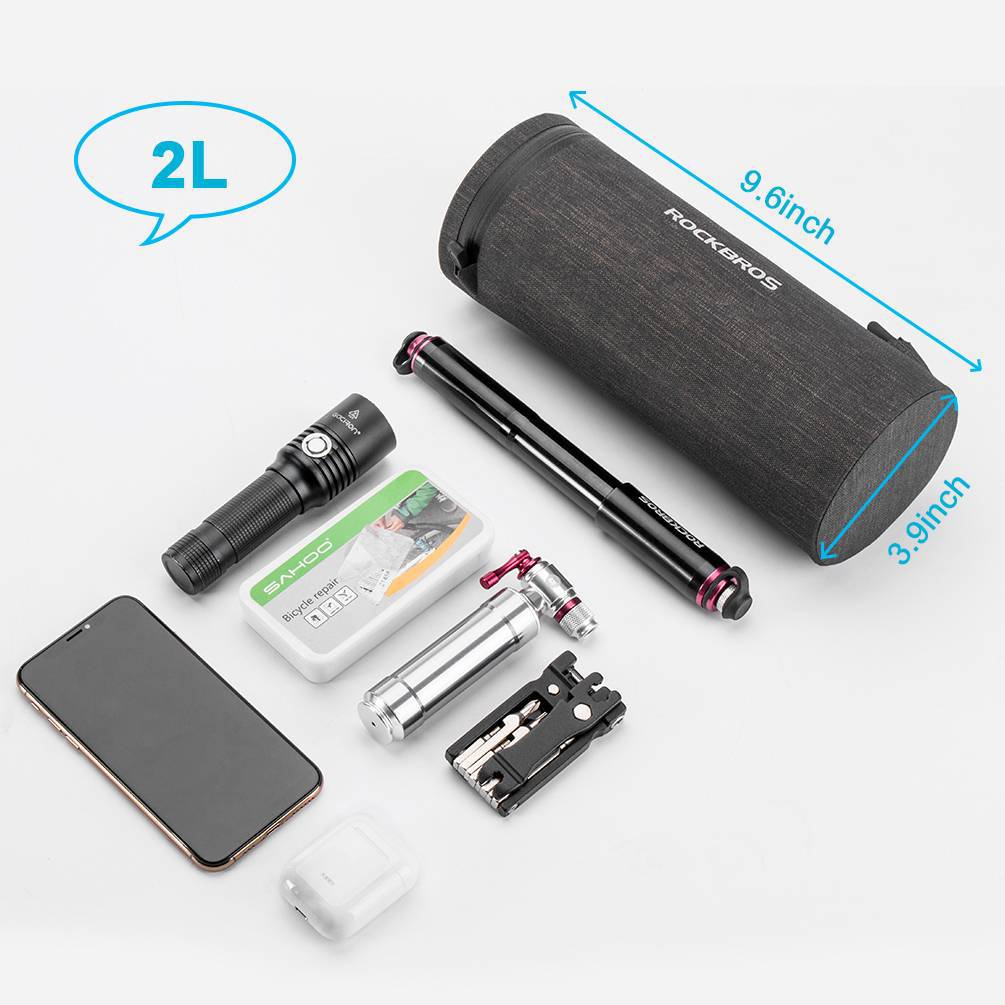 ROCKBROS 3 in 1 Wasserdichte Lenkertasche Zylindrisch Tragbar 2L - Fahrradtaschen ROCKBROS - EU - NooMii