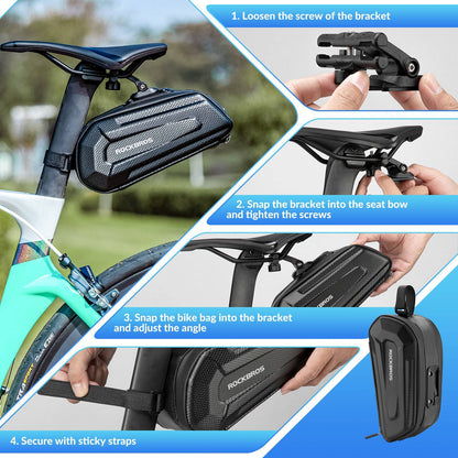 ROCKBROS 3D Hard Shell Fahrrad Satteltasche mit Schnellverschluss 1,8L - Fahrradtaschen ROCKBROS - EU - NooMii