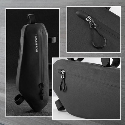 ROCKBROS 4L Wasserabweisend Rahmentasche Dreiecktasche Schwarz - Fahrradtaschen ROCKBROS - EU - NooMii