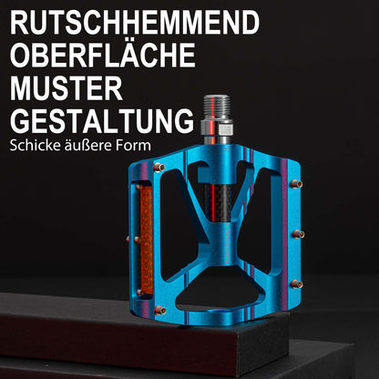 ROCKBROS Alu Fahrradpedale 9/16 Zoll mit zwei PVC Reflektoren - Fahrradpedale ROCKBROS - EU - NooMii