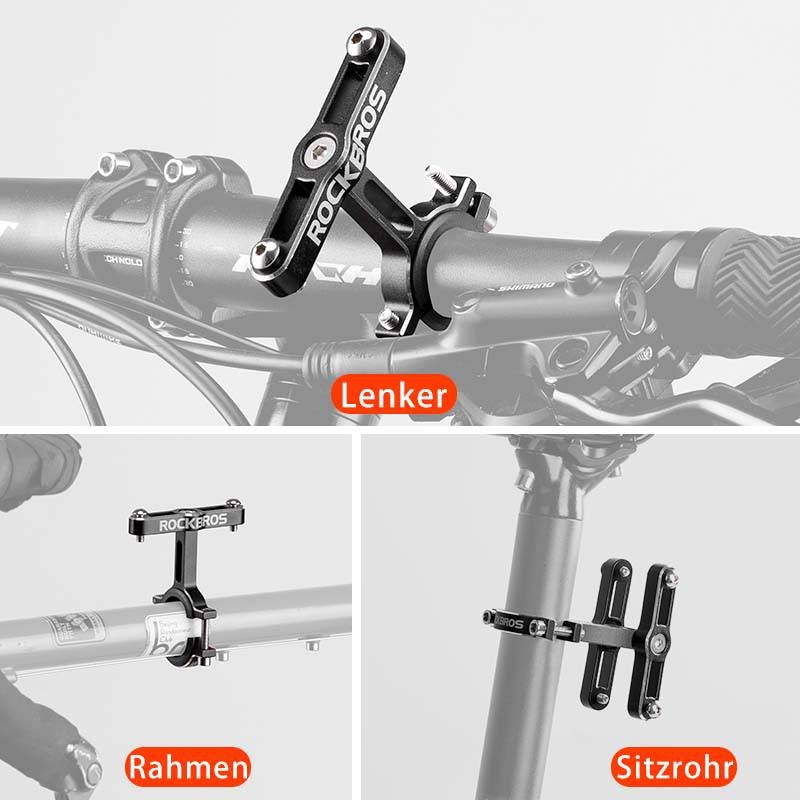 ROCKBROS Alu Universal Flaschenhalter Adapter für Fahrrad und Motorrad - Fahrrad Flaschenhalter ROCKBROS - EU - NooMii