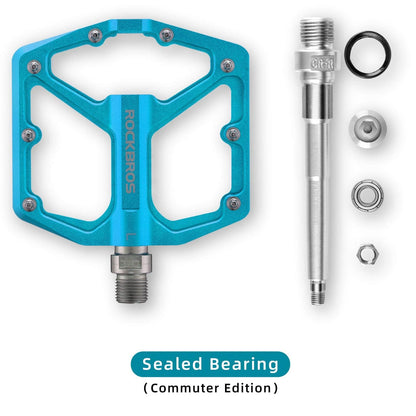 ROCKBROS Aluminium Platform Pedale 9/16 Zoll für MTB E - Bike Stadtrad - Fahrradpedale ROCKBROS - EU - NooMii