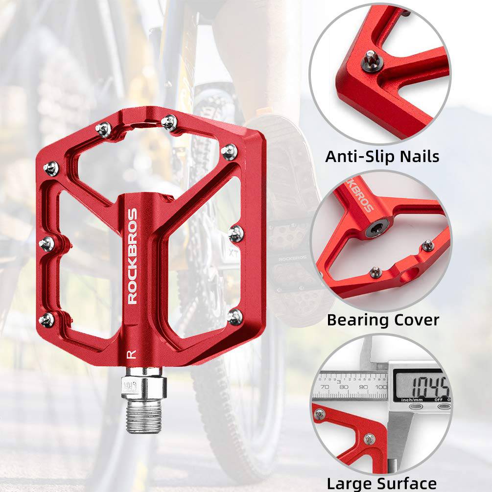 ROCKBROS Aluminium Platform Pedale 9/16 Zoll für MTB E - Bike Stadtrad - Fahrradpedale ROCKBROS - EU - NooMii