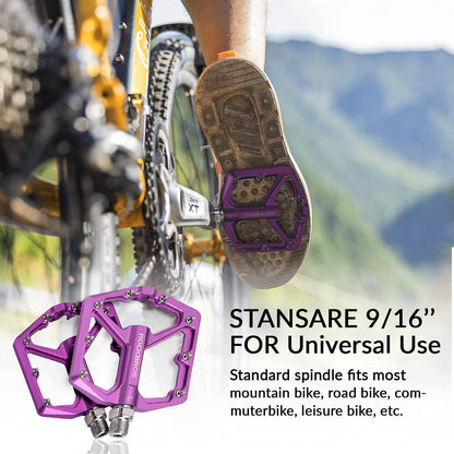 ROCKBROS Aluminium Platform Pedale 9/16 Zoll für MTB E - Bike Stadtrad - Fahrradpedale ROCKBROS - EU - NooMii