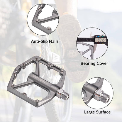 ROCKBROS Aluminium Platform Pedale 9/16 Zoll für MTB E - Bike Stadtrad - Fahrradpedale ROCKBROS - EU - NooMii