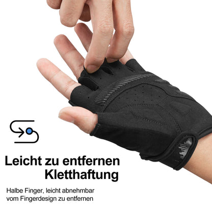 ROCKBROS Antirutsch - Reithandschuhe mit reflektierenden Halbfingern S - XXL - Fahrradhandschuhe ROCKBROS - EU - NooMii