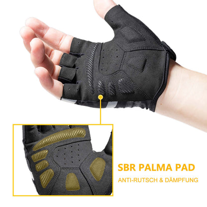 ROCKBROS Antirutsch - Reithandschuhe mit reflektierenden Halbfingern S - XXL - Fahrradhandschuhe ROCKBROS - EU - NooMii