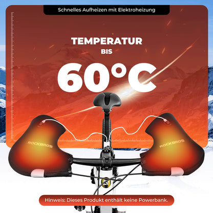 ROCKBROS Beheizte Wasserabweisend Fahrrad Lenkerstulpen - Wiederaufladbar - Lenkerstulpe ROCKBROS - EU - NooMii