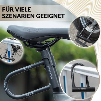 ROCKBROS Bügelschloss Fahrradschloss Hohe Sicherheit Schlösser Wasserdicht - Fahrradschloss ROCKBROS - EU - NooMii