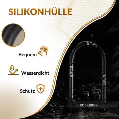 ROCKBROS Bügelschloss Fahrradschloss Hohe Sicherheit Schlösser Wasserdicht - Fahrradschloss ROCKBROS - EU - NooMii