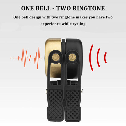 ROCKBROS Classic Brass Fahrradklingel Mini Fahrradglocken 1 - 2 Ringtone - Fahrradklingel ROCKBROS - EU - NooMii