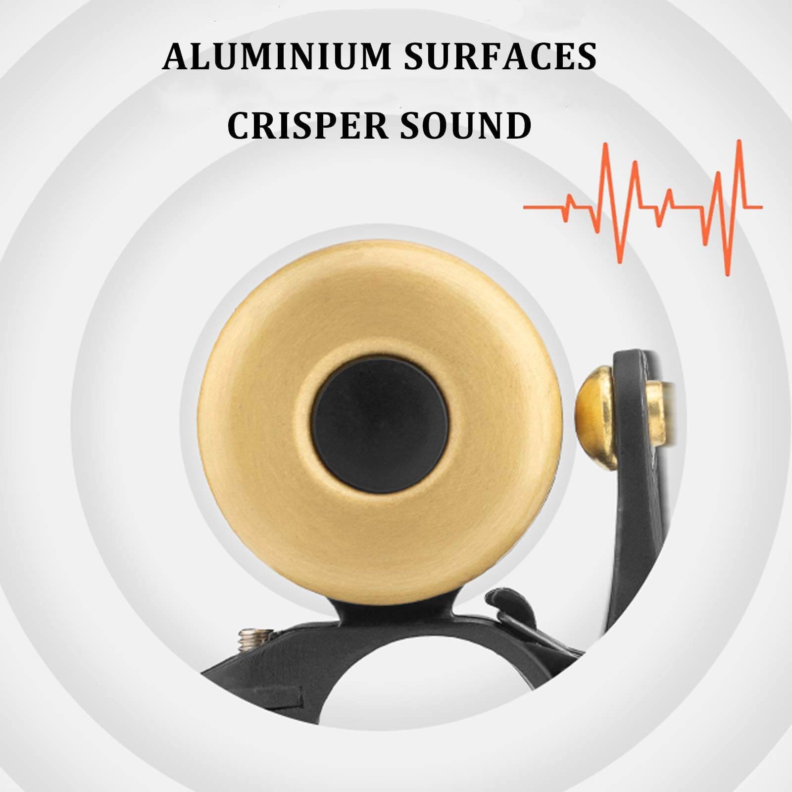 ROCKBROS Classic Brass Fahrradklingel Mini Fahrradglocken 1 - 2 Ringtone - Fahrradklingel ROCKBROS - EU - NooMii