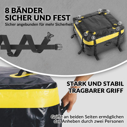 ROCKBROS Dachbox für Auto Wasserdicht Dachgepäckträger 300L mit 8 Zurrgurten - Fahrradtaschen ROCKBROS - EU - NooMii