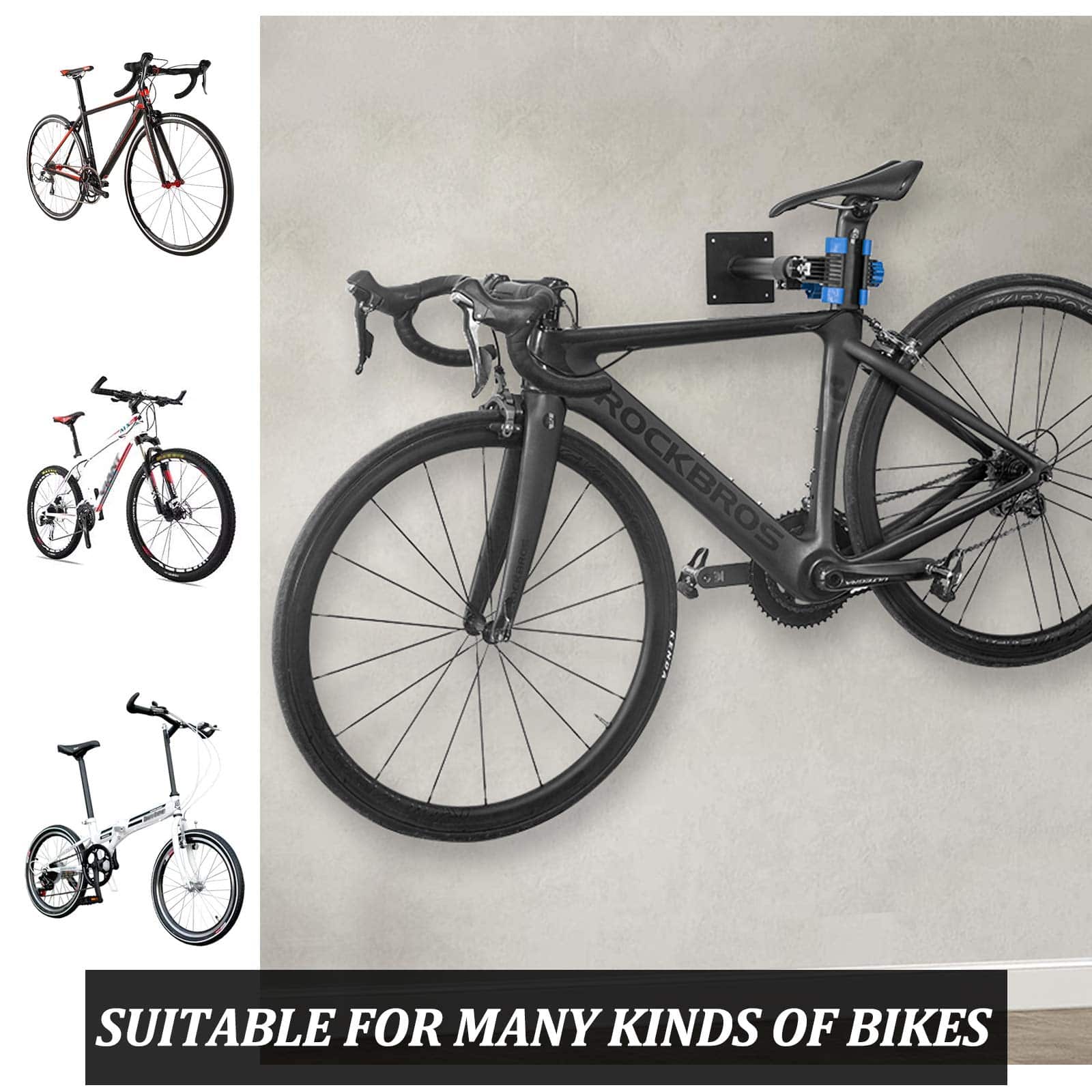 ROCKBROS Einstellbar Wandhalterung Fahrradständer Max. Belastung 25KG - Fahrradständer ROCKBROS - EU - NooMii