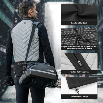 ROCKBROS Elektrische Beheizte Weste mit 3 Temperaturstufen für Herren/Damen - Fahrradjacke ROCKBROS - EU - NooMii