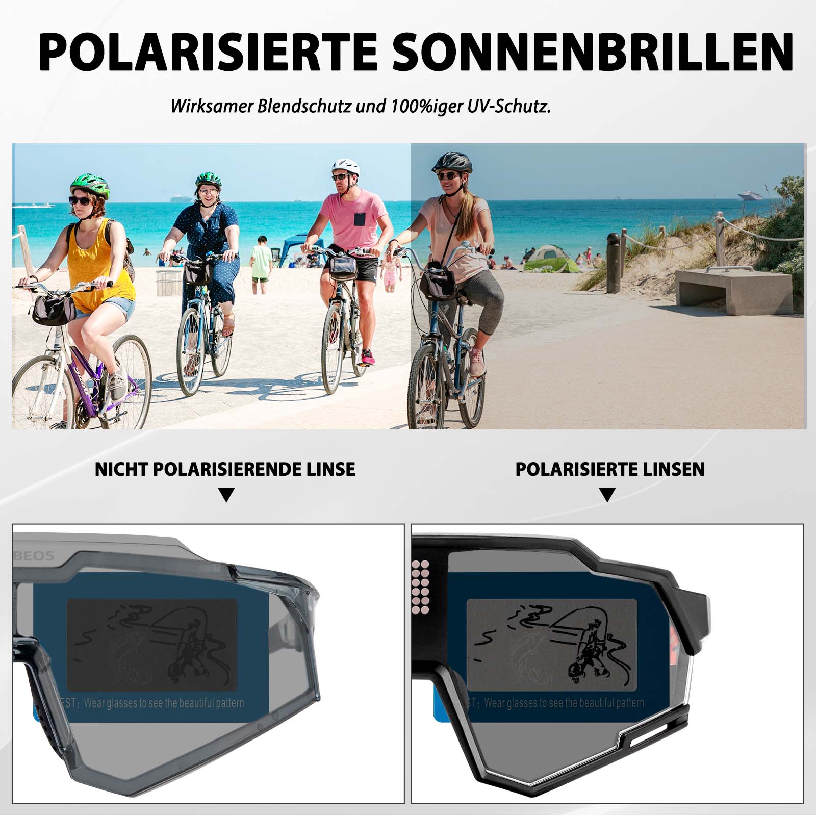 ROCKBROS elektronische Selbsttönend Brille intelligente Fahrradbrille - Fahrradbrille ROCKBROS - EU - NooMii