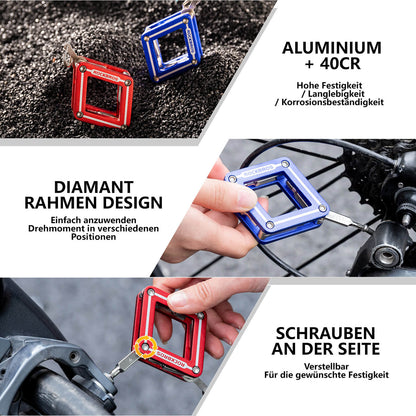 ROCKBROS Fahrrad 8 in 1 Reparatur - Werkzeug - Set Faltbares Reparaturset - Werkzeuge ROCKBROS - EU - NooMii
