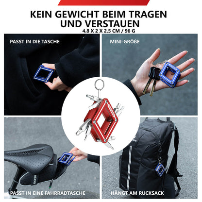 ROCKBROS Fahrrad 8 in 1 Reparatur - Werkzeug - Set Faltbares Reparaturset - Werkzeuge ROCKBROS - EU - NooMii