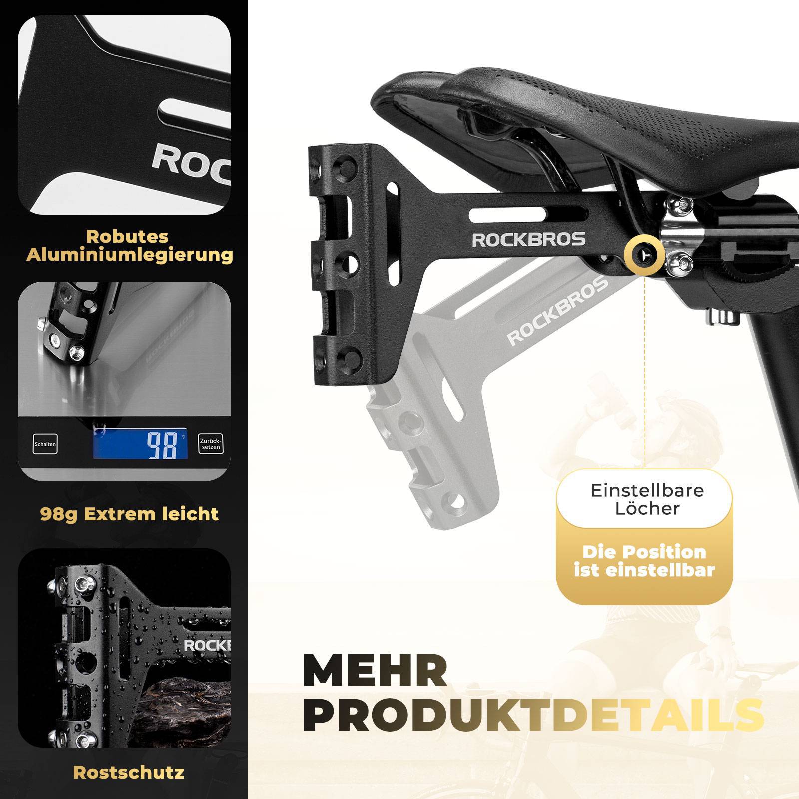 ROCKBROS Fahrrad Flaschenhalter Adapter Aluminum Einstellbar Halterung - Fahrrad Flaschenhalter ROCKBROS - EU - NooMii