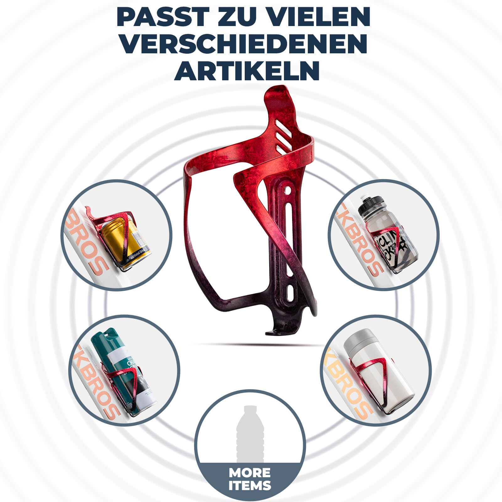 ROCKBROS Fahrrad Flaschenhalter Getränkehalter Robust aus Alu Leicht 8 Farbe - Fahrrad Flaschenhalter ROCKBROS - EU - NooMii