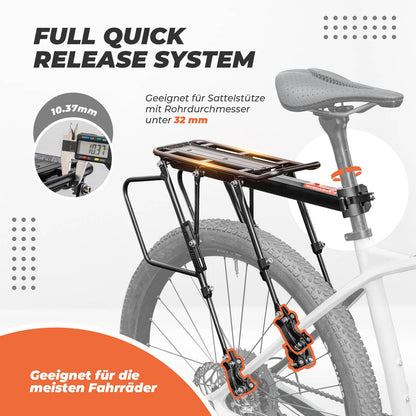 ROCKBROS Fahrrad Gepäckträger Verstellbar mit Schnellspanner Reflektor - Fahrradgepäckträger ROCKBROS - EU - NooMii