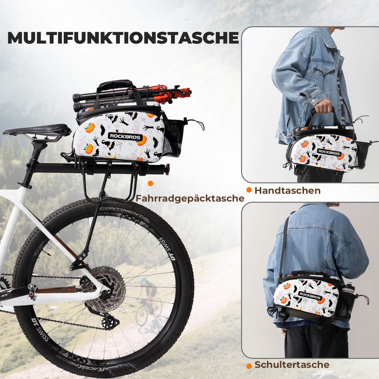 ROCKBROS Fahrrad Gepäckträgertasche 17 - 35L mit Regenhülle - Fahrradtaschen ROCKBROS - EU - NooMii
