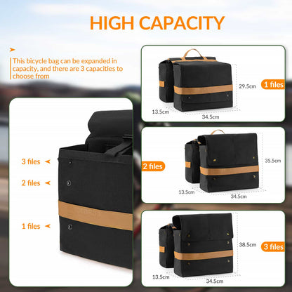 ROCKBROS Fahrrad Gepäckträgertasche mit Tragegriff 27L 3 Farbe - Fahrradtaschen ROCKBROS - EU - NooMii