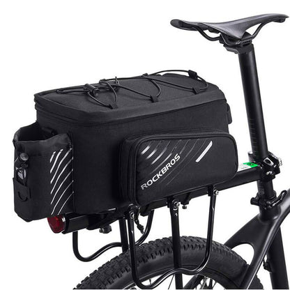 ROCKBROS Fahrrad Gepäckträgertasche Schwarz 9 - 12L mit 2 faltbare Seitentaschen - Fahrradtaschen ROCKBROS - EU - NooMii
