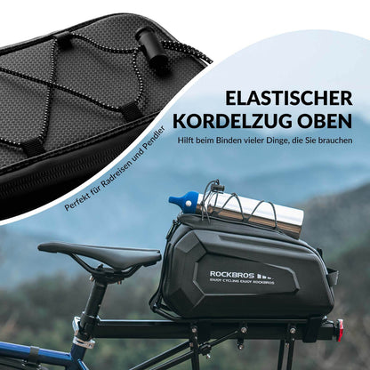 ROCKBROS Fahrrad Gepäckträgertasche Wasserdicht 9L mit Regenschutz und Schultergurt - Fahrradtaschen ROCKBROS - EU - NooMii