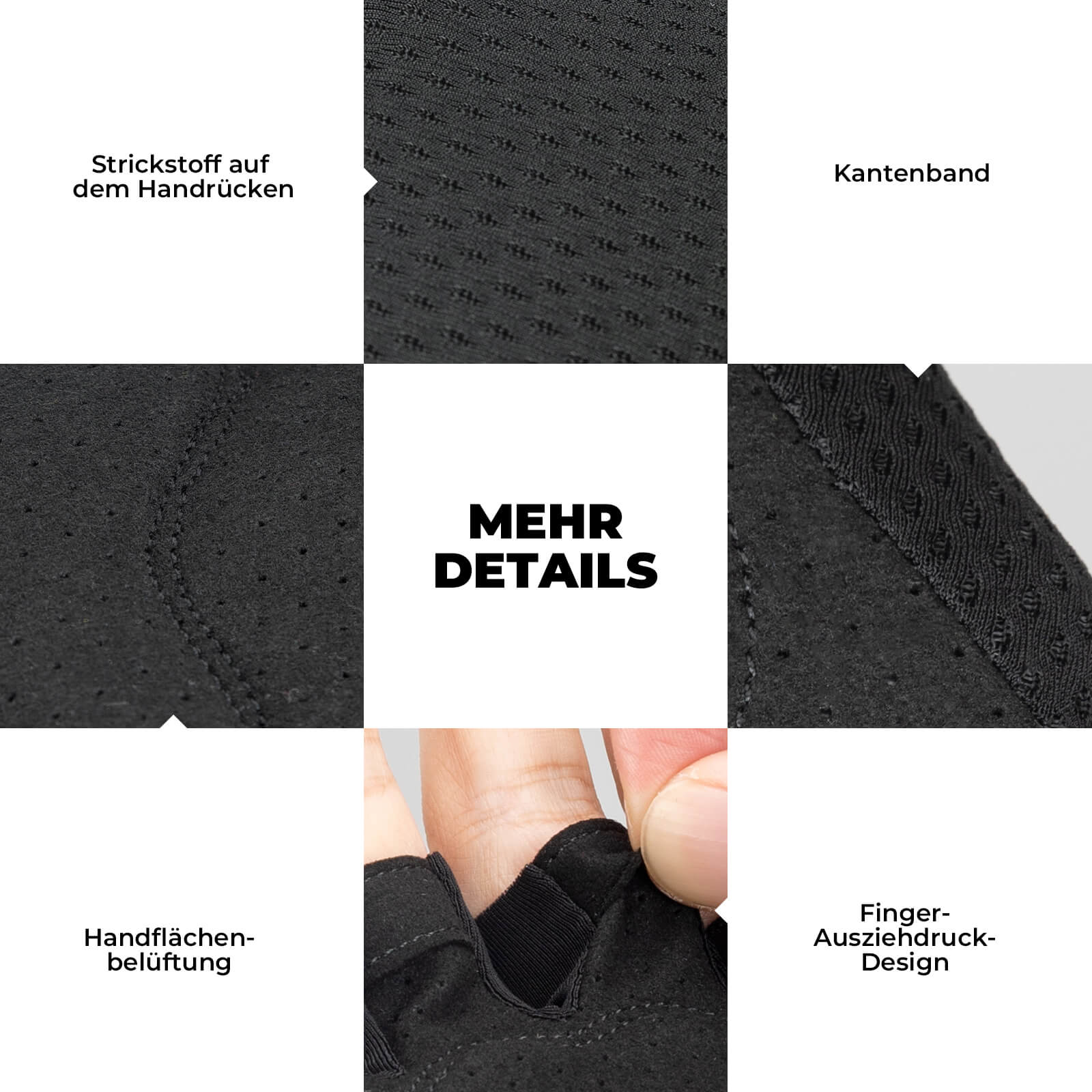 ROCKBROS Fahrrad Handschuhe Halbfinger rutschfest Stoßdämpfende Sommer - Fahrradhandschuhe ROCKBROS - EU - NooMii