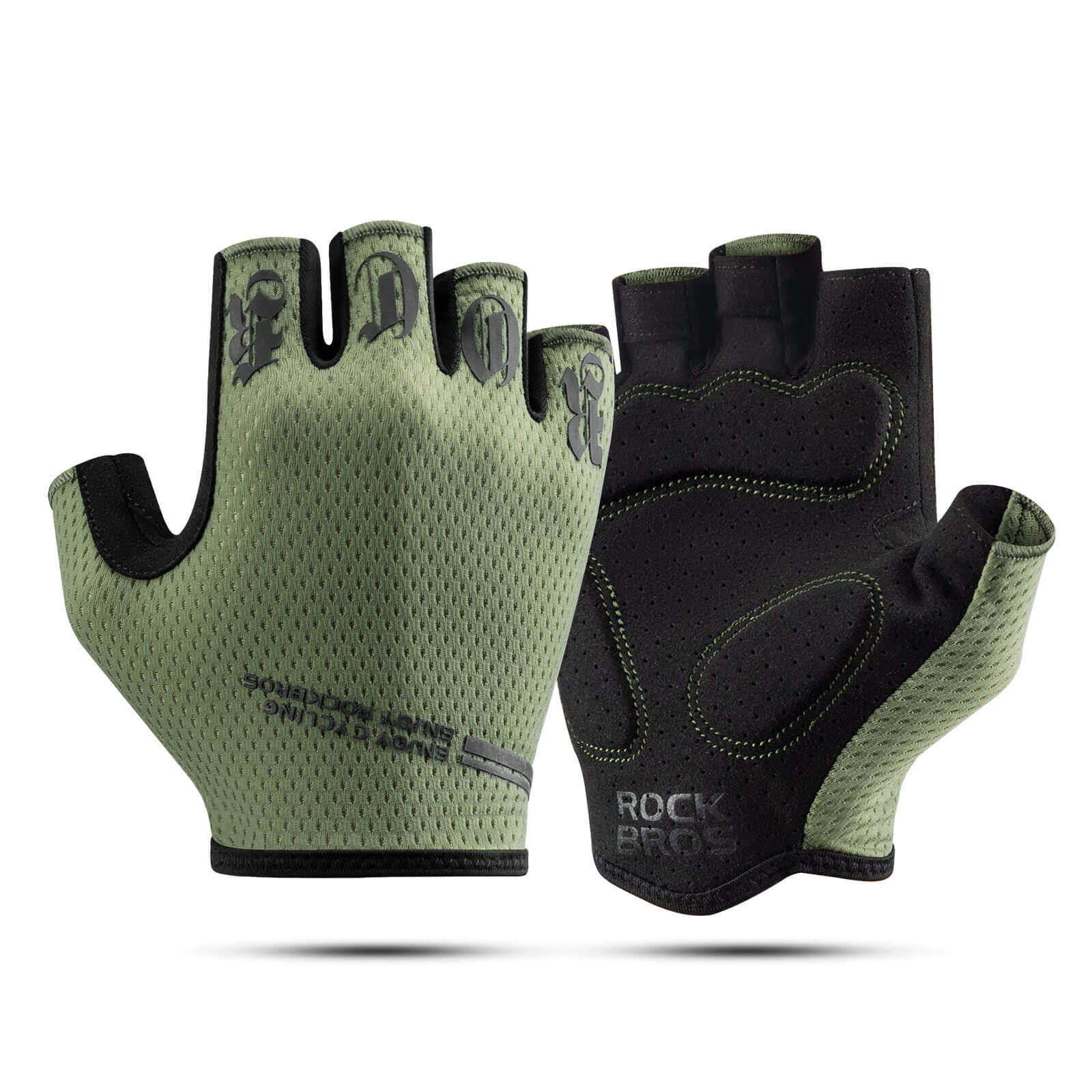 ROCKBROS Fahrrad Handschuhe Halbfinger rutschfest Stoßdämpfende Sommer - Fahrradhandschuhe ROCKBROS - EU - NooMii