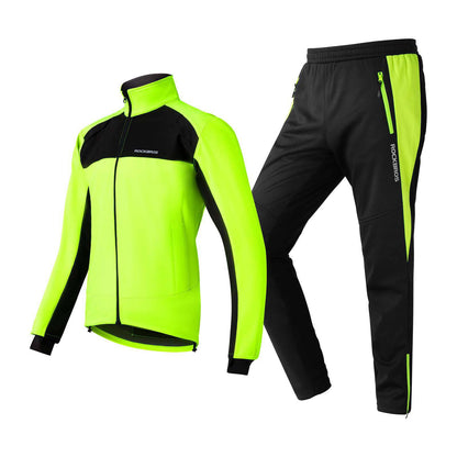 ROCKBROS Fahrrad Jacke & Hose Winter Fahrradanzug Leuchtendes Grün - Fahrradanzug ROCKBROS - EU - NooMii