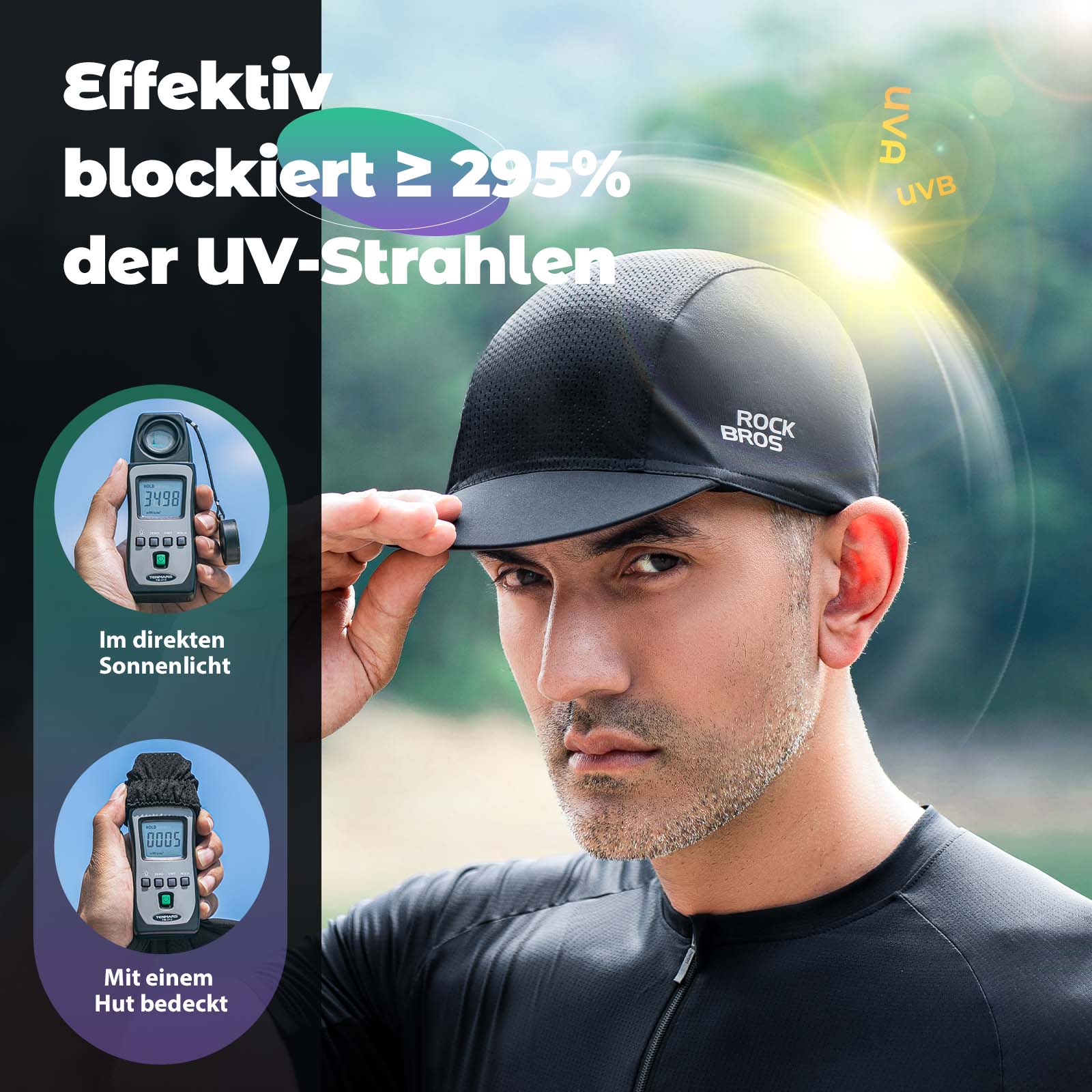 ROCKBROS Fahrrad Kappe Sommer Anti - Schweiß Leichte Radmütze Unisex - Fahrrad Mütze ROCKBROS - EU - NooMii