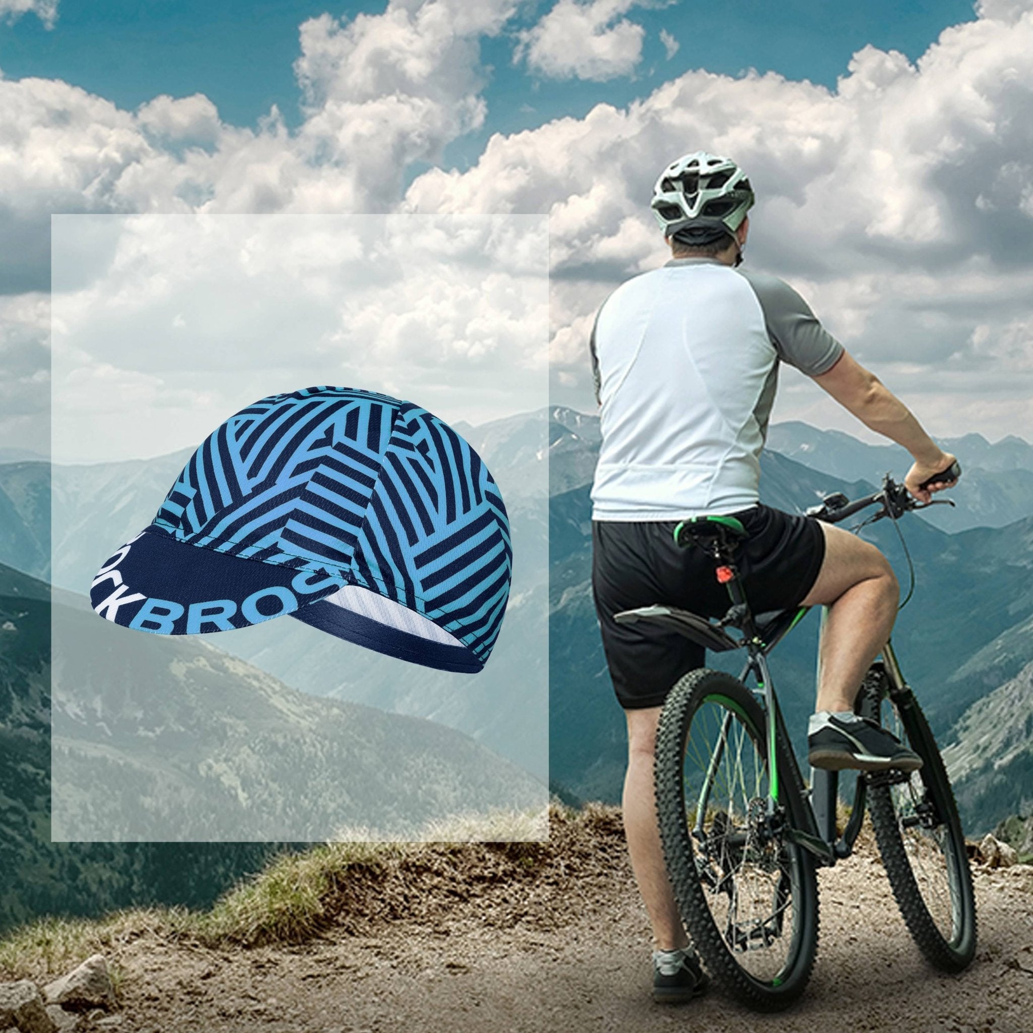ROCKBROS Fahrrad Kappe UV - Schutz Sport Hut für Damen Herren 54 - 61 cm - Fahrrad Mütze ROCKBROS - EU - NooMii