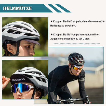 ROCKBROS Fahrrad Kappe UV - Schutz Sport Hut für Damen Herren 54 - 61 cm - Fahrrad Mütze ROCKBROS - EU - NooMii