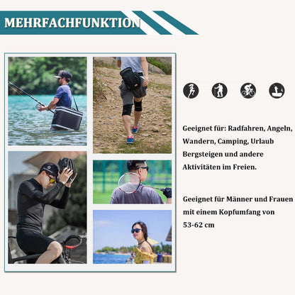 ROCKBROS Fahrrad Kappe UV - Schutz Sport Hut für Damen Herren 54 - 61 cm - Fahrrad Mütze ROCKBROS - EU - NooMii