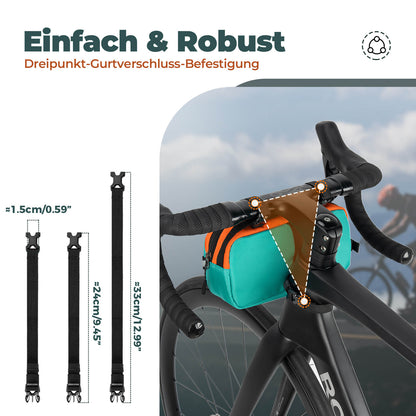 ROCKBROS Fahrrad Lenkertasche Fahrradtasche mit Schultergurt 2,5L Umhängetasche - Fahrradtaschen ROCKBROS - EU - NooMii