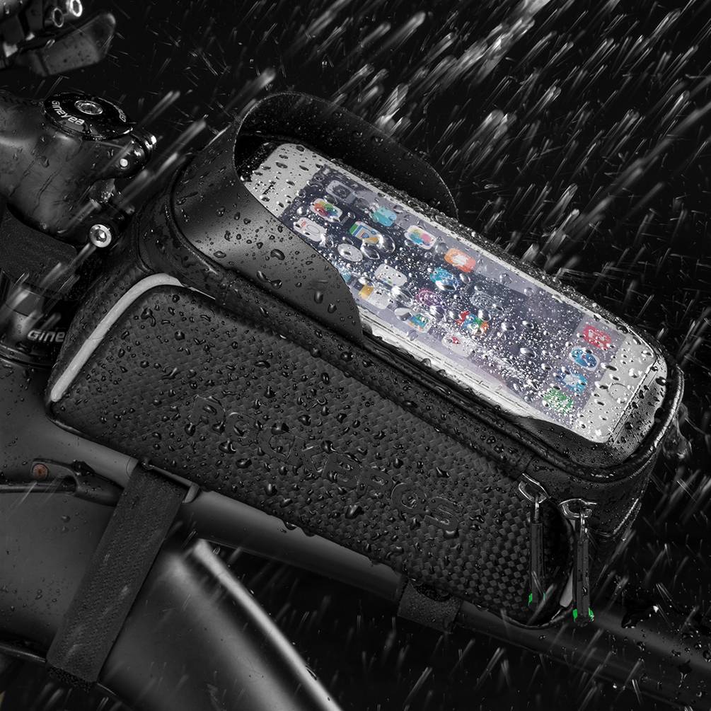 ROCKBROS Fahrrad Oberrohrtasche 6,5 Zoll Touchscreen Wasserdicht - Motorradtaschen ROCKBROS - EU - NooMii