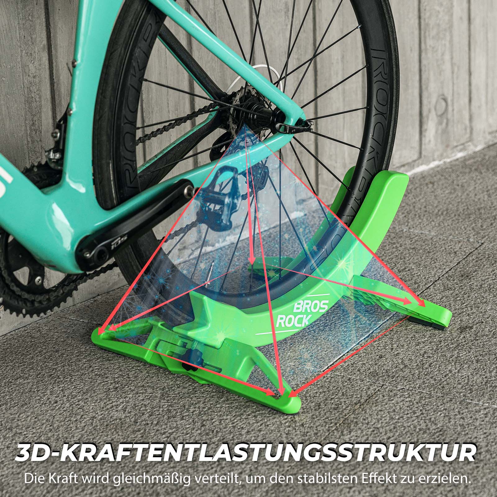 ROCKBROS Fahrrad Parkständer, verstellbare Fahrradständer für 26–80 mm - Fahrradständer ROCKBROS - EU - NooMii