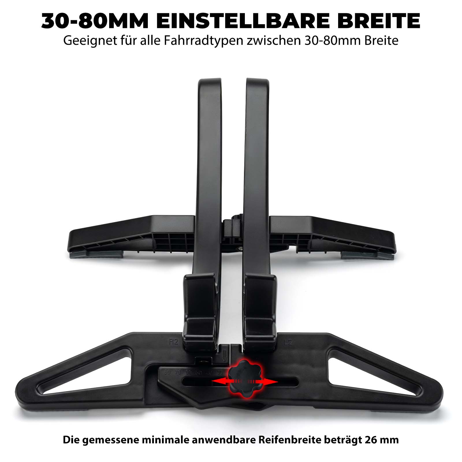 ROCKBROS Fahrrad Parkständer, verstellbare Fahrradständer für 26–80 mm - Fahrradständer ROCKBROS - EU - NooMii