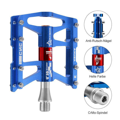 ROCKBROS Fahrrad Pedale 9/16 für MTB/BMX/Rennrad 4 Sealed Bearings - Fahrradpedale ROCKBROS - EU - NooMii