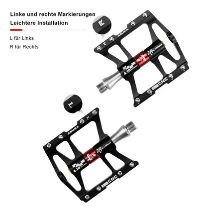 ROCKBROS Fahrrad Pedale 9/16 für MTB/BMX/Rennrad 4 Sealed Bearings - Fahrradpedale ROCKBROS - EU - NooMii