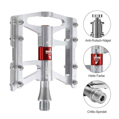 ROCKBROS Fahrrad Pedale 9/16 für MTB/BMX/Rennrad 4 Sealed Bearings - Fahrradpedale ROCKBROS - EU - NooMii
