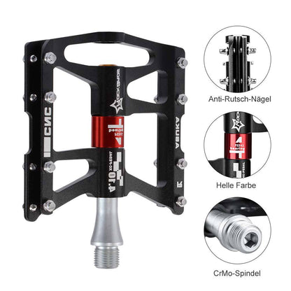 ROCKBROS Fahrrad Pedale 9/16 für MTB/BMX/Rennrad 4 Sealed Bearings - Fahrradpedale ROCKBROS - EU - NooMii