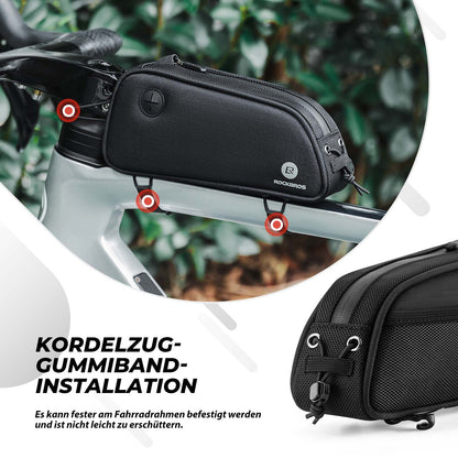 ROCKBROS Fahrrad Rahmentasche 1.3L MTB Oberrohrtasche Schwarz - Fahrradtaschen ROCKBROS - EU - NooMii
