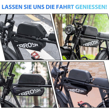 ROCKBROS Fahrrad Rahmentasche Wasserdicht Oberrohr Tasche 4.5L Schwarz - Fahrradtaschen ROCKBROS - EU - NooMii